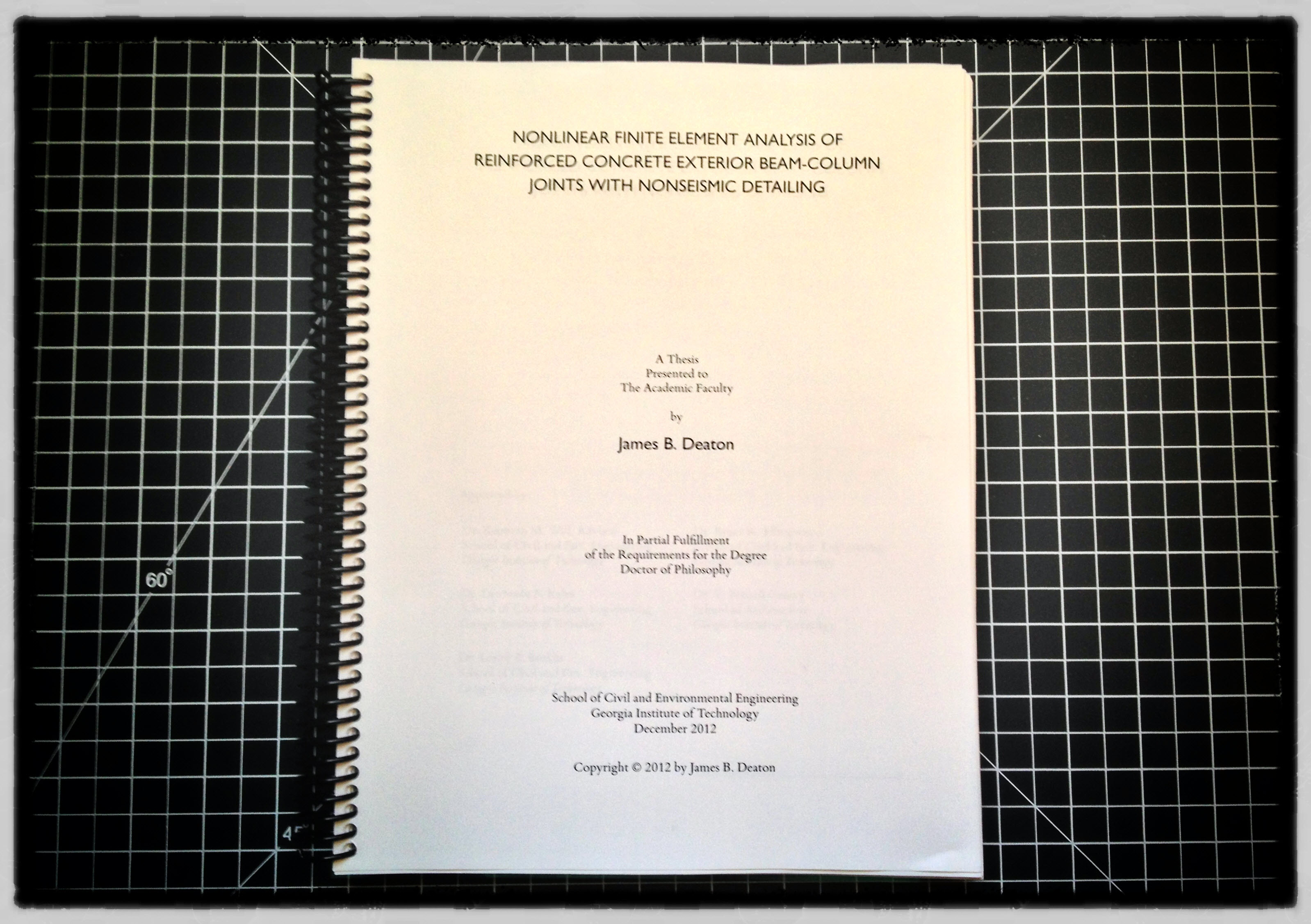 Thesis to committee
